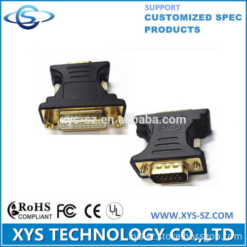 High Quality and Cheap Price gold dvi 24+5 to vga adapter